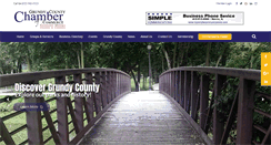 Desktop Screenshot of grundychamber.com